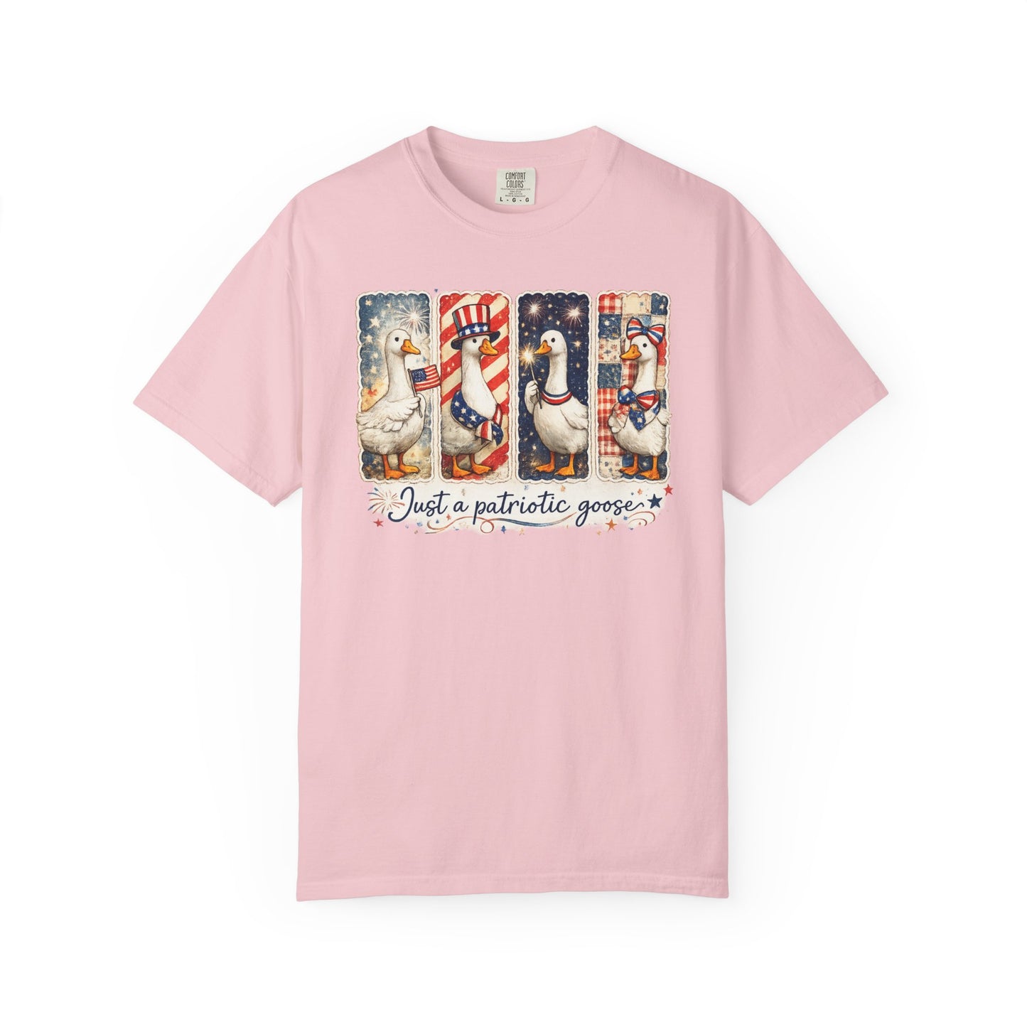 Patriotic Goose T-Shirt — "Just a patriotic goose" Americana Tee