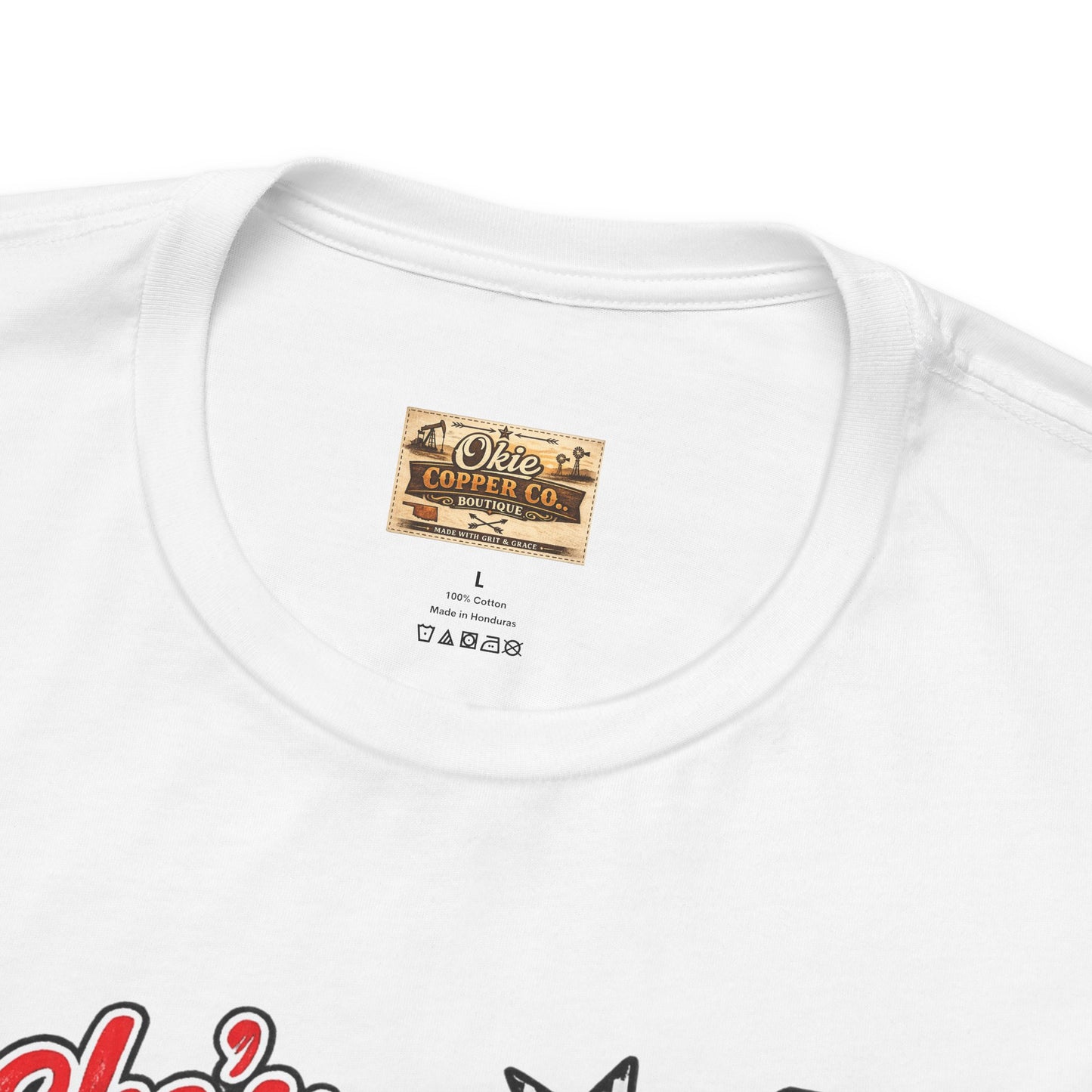 Okmulgee Cardinals Football Tee — She’s From Okmulgee Design