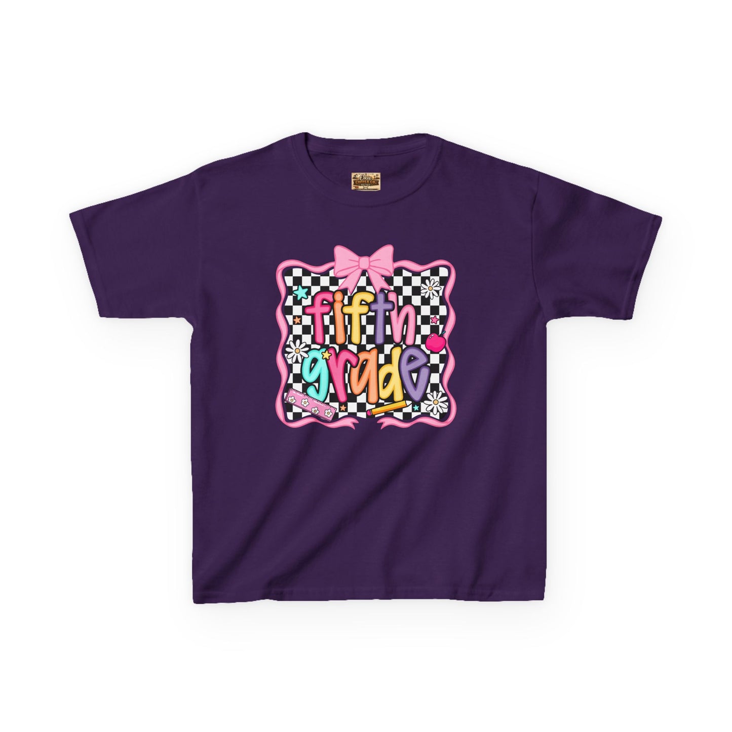 Fifth Grade Kids T‑Shirt — Colorful Back‑to‑School Design