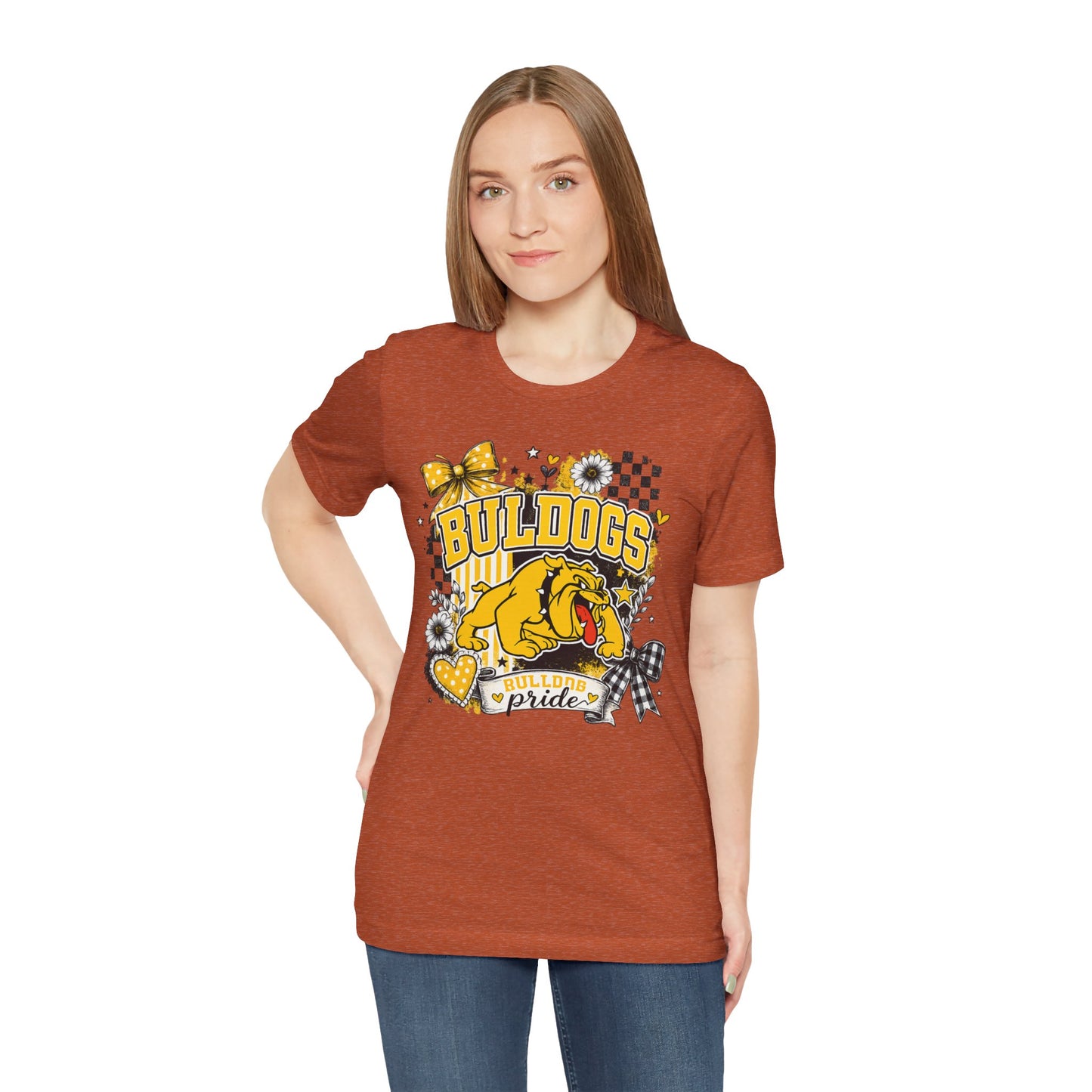 Bulldogs Pride T-Shirt – Yellow Mascot Graphic Tee