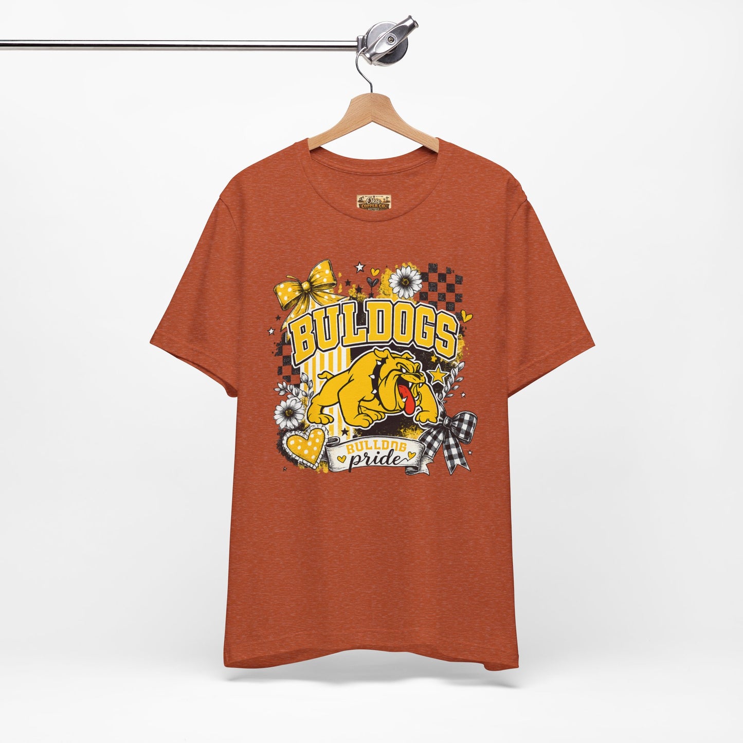 Bulldogs Pride T-Shirt – Yellow Mascot Graphic Tee