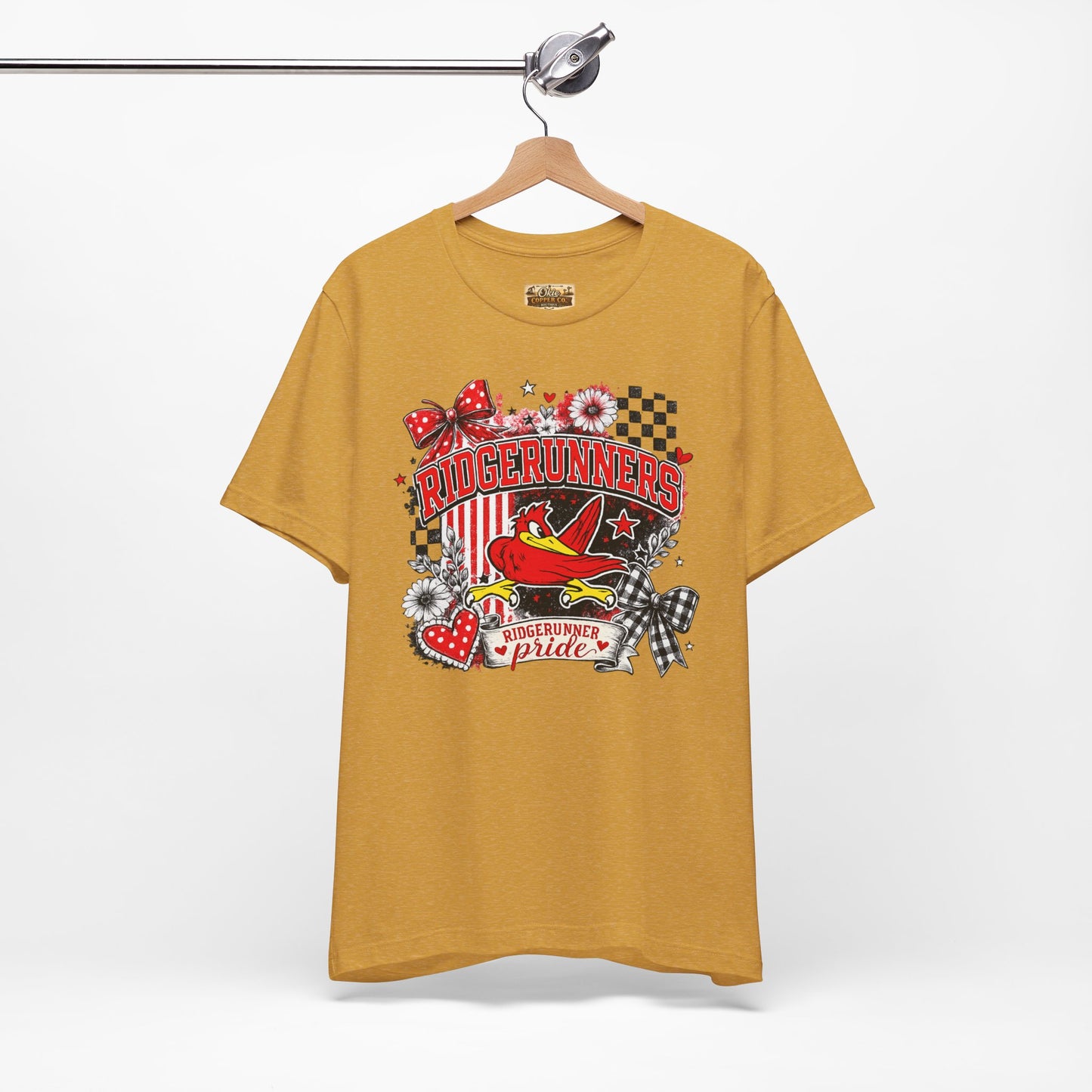 Ridgerunners Pride T-Shirt — School Mascot Red & Black Graphic Tee