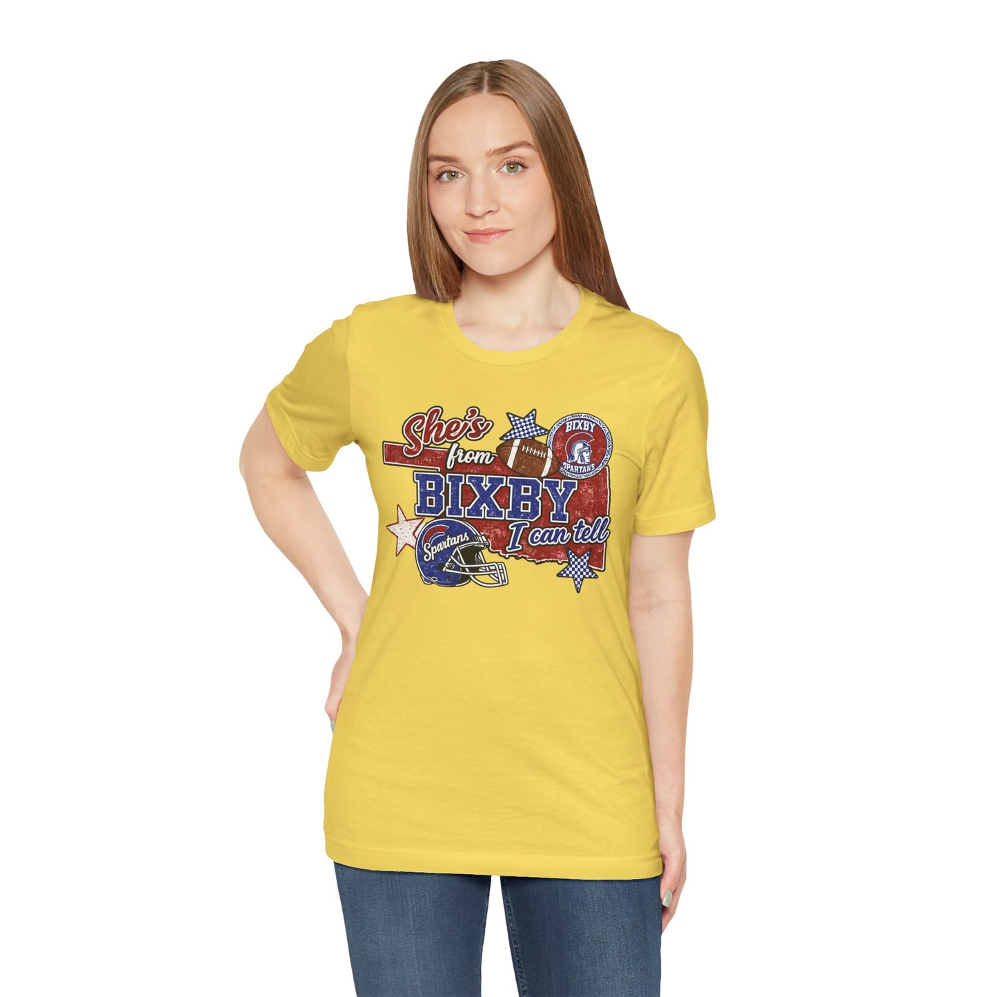 Bixby Football Tee — "She’s from Bixby I can tell" Vintage Team Shirt