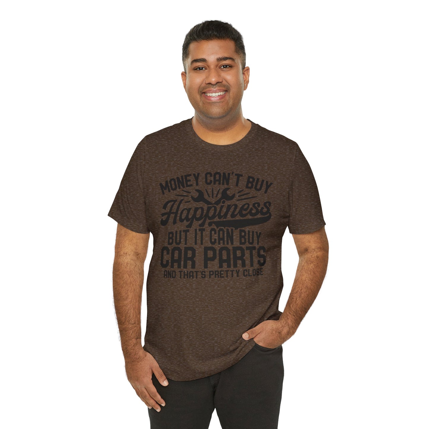 Car Parts Funny Tee — "Money Can't Buy Happiness But It Can Buy Car Parts" T-Shirt