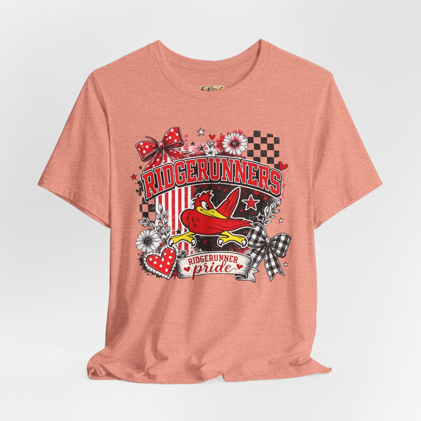 Ridgerunners Pride T-Shirt — School Mascot Red & Black Graphic Tee