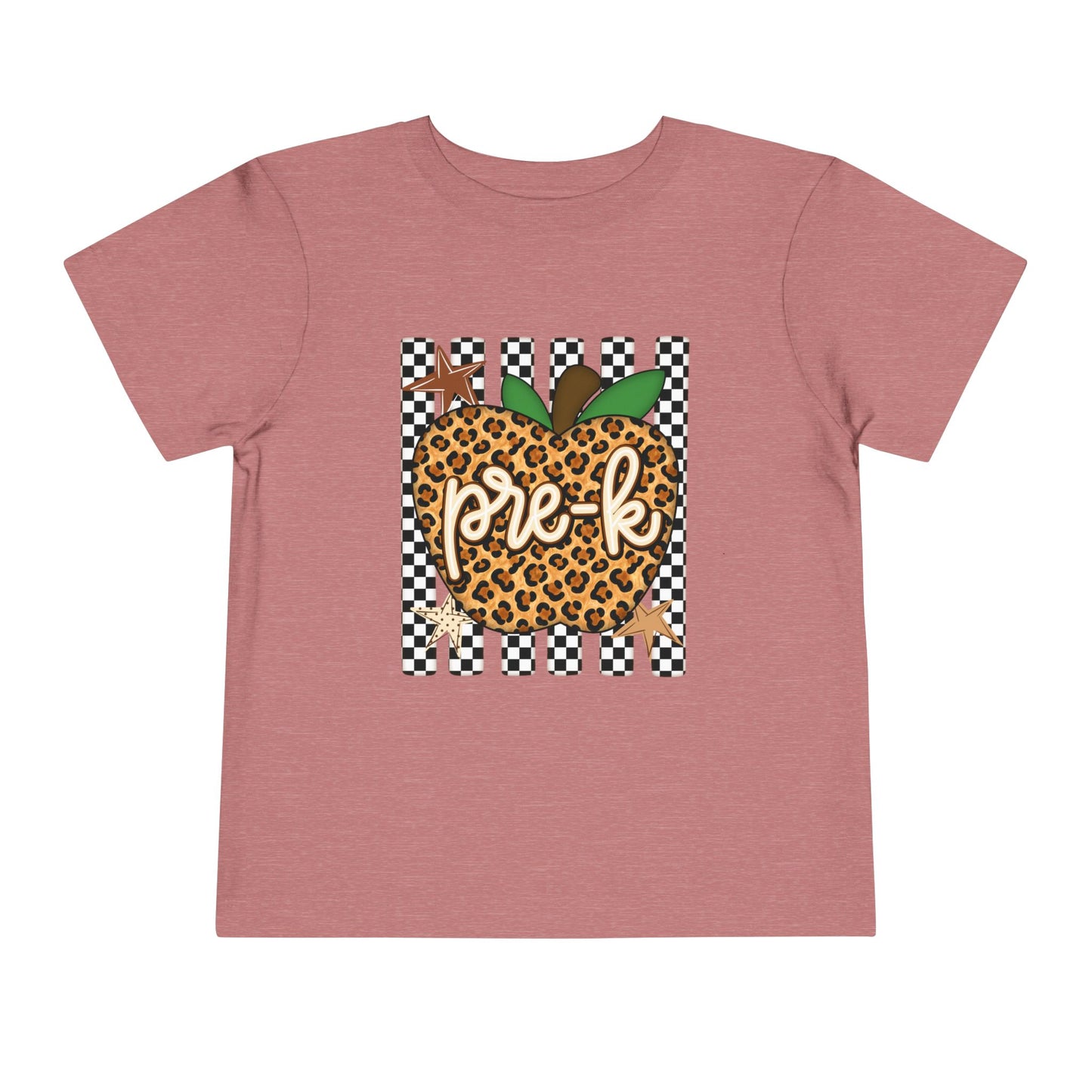 Pre-K Leopard Apple Toddler Tee