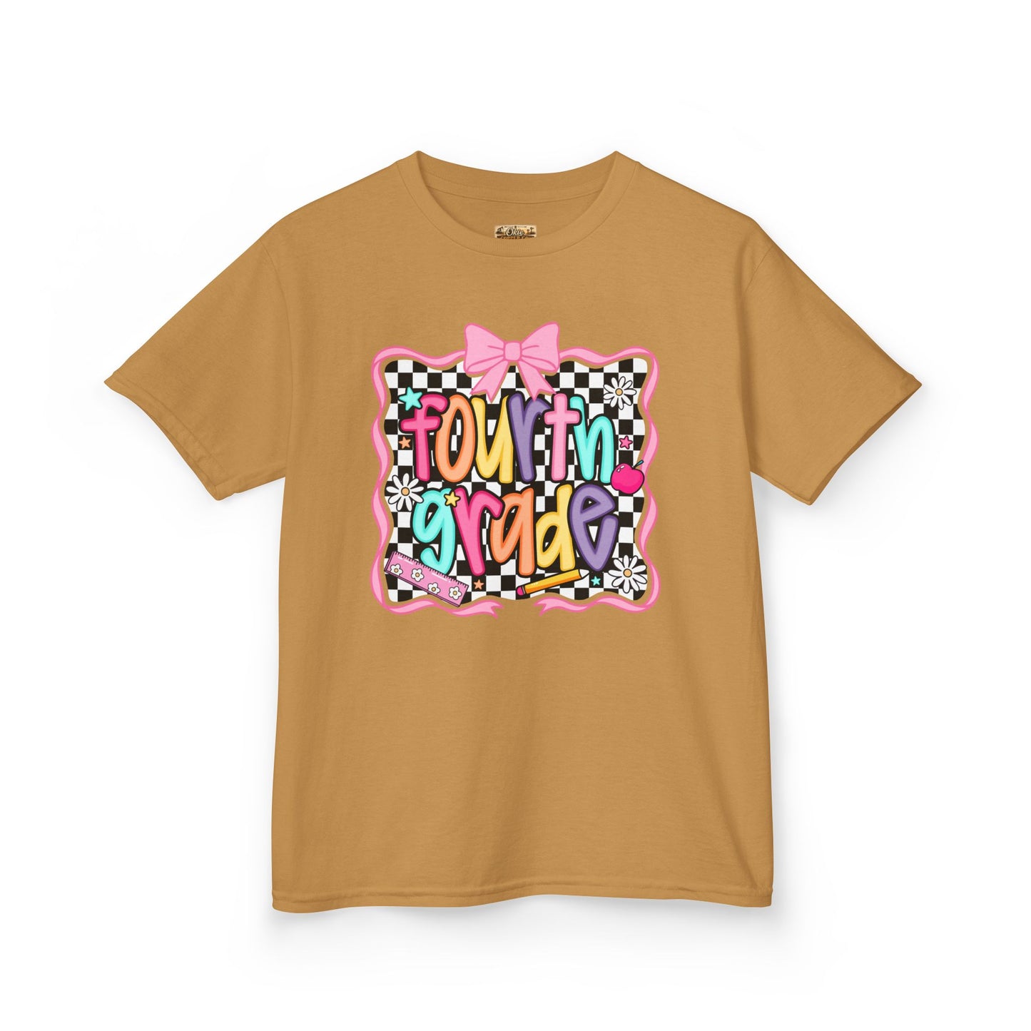 Fourth Grade Kids T‑Shirt – Colorful Back to School Design ("Fourth Grade")