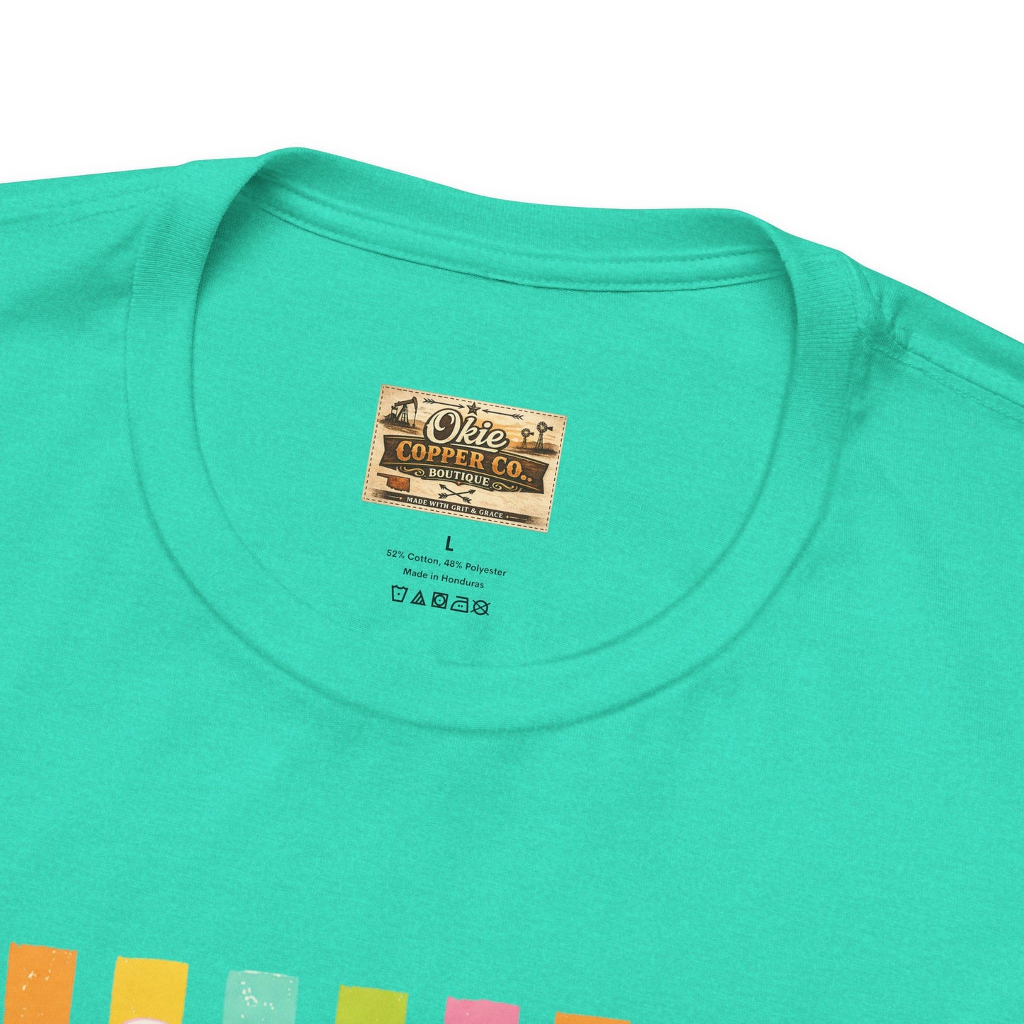 Bitches Are People Too Tee — Colorful Retro Striped Graphic T-Shirt
