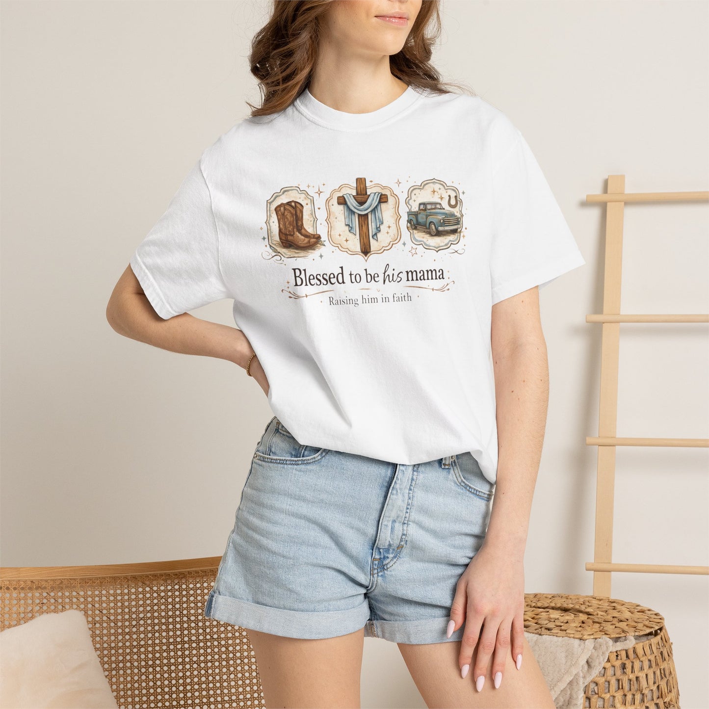 Blessed to Be His Mama T-Shirt — Christian Mama Faith Tee