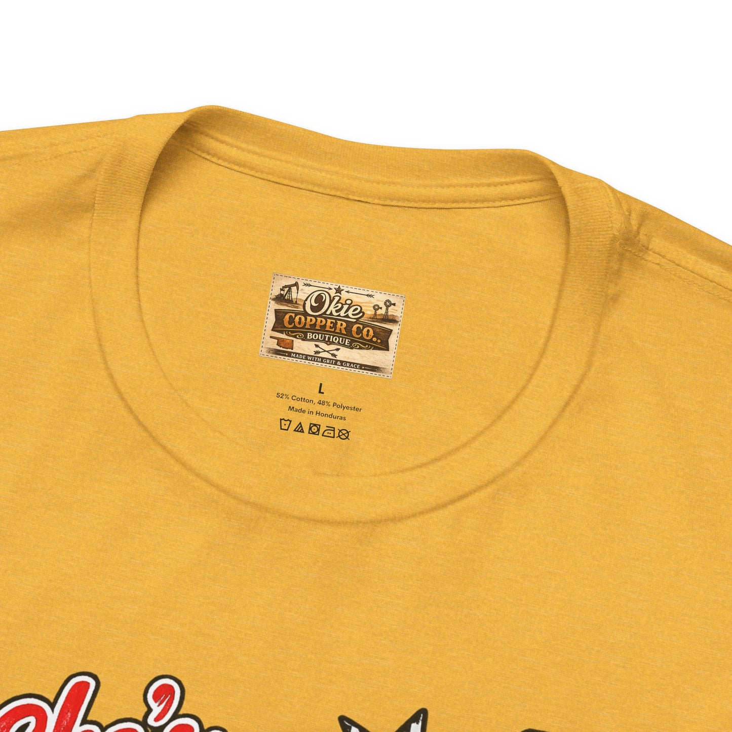 Okmulgee Cardinals Football Tee — She’s From Okmulgee Design
