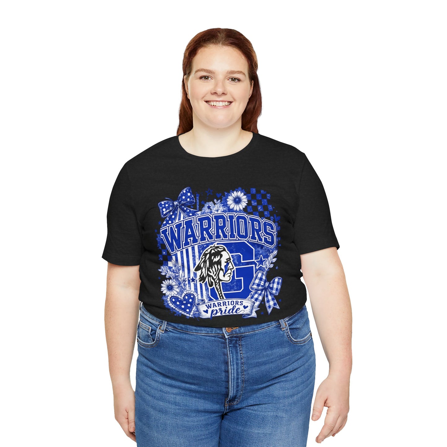 Warriors Pride Graphic Tee — School Spirit Warrior Mascot T-Shirt