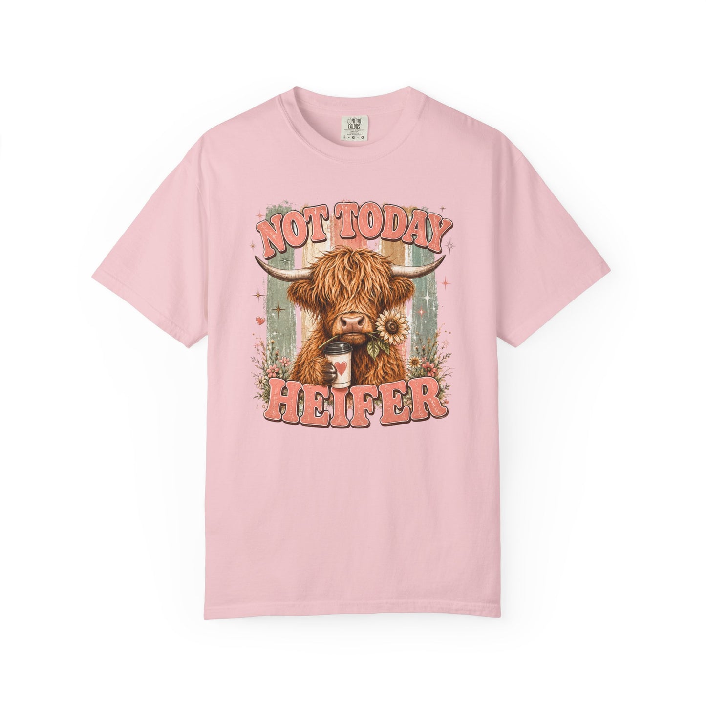Not Today Heifer T-Shirt — Funny Highland Cow Graphic Tee