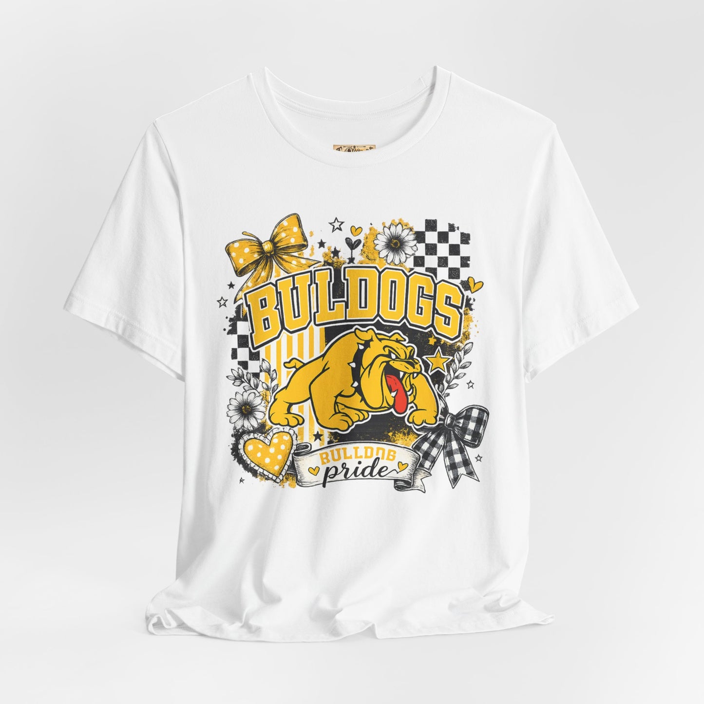 Bulldogs Pride T-Shirt – Yellow Mascot Graphic Tee