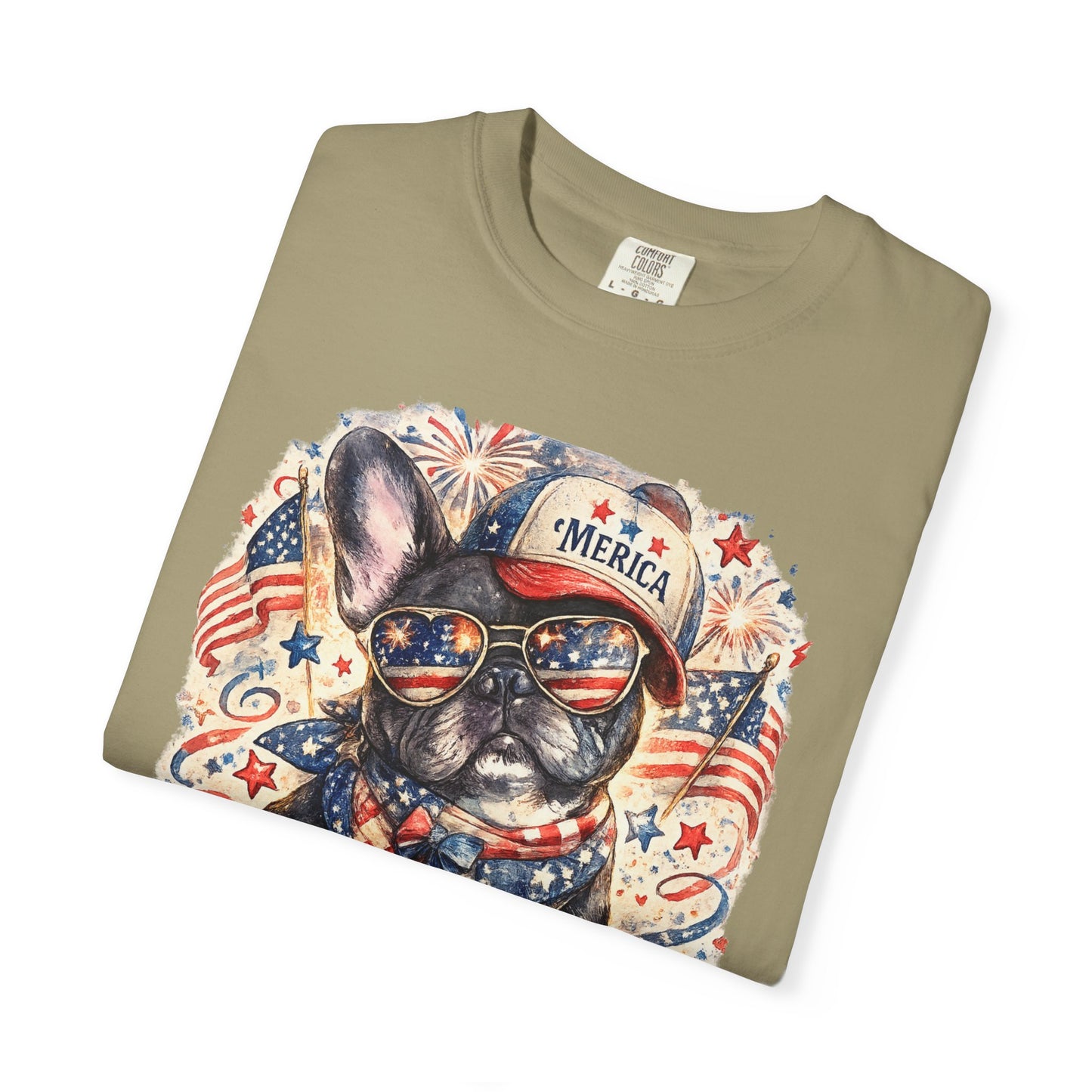 'Merica Patriotic French Bulldog T-Shirt