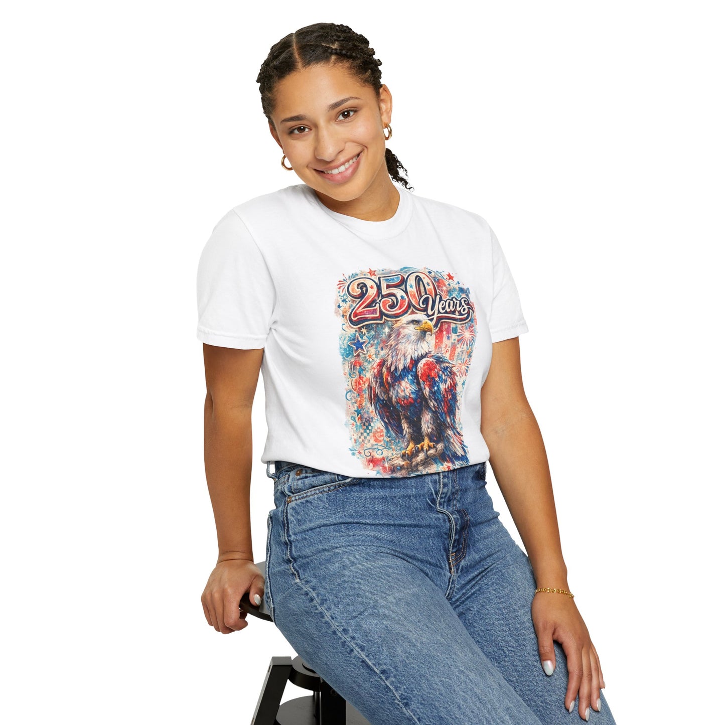250 Years Eagle T-Shirt — Patriotic Anniversary Graphic Tee