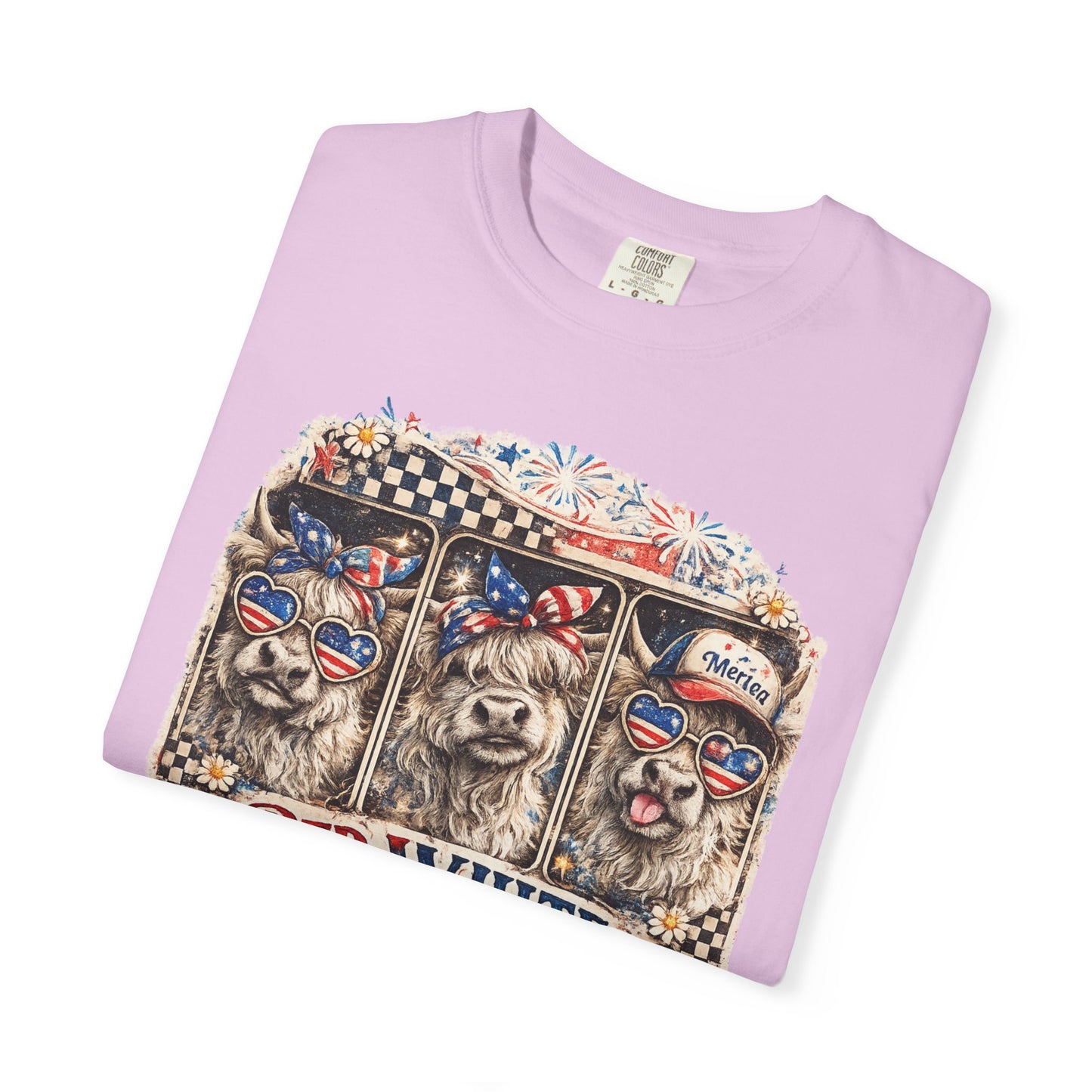 Patriotic Dogs "Red, White & Moo-d" T-Shirt
