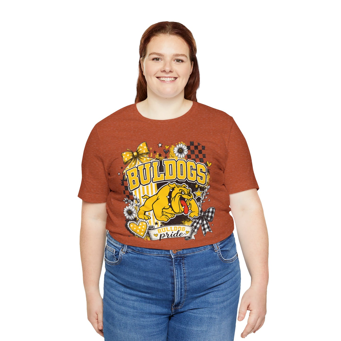 Bulldogs Pride T-Shirt – Yellow Mascot Graphic Tee