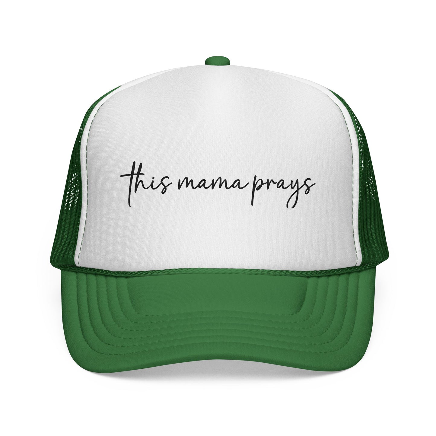 This Mama Prays Trucker Cap — Religious Mom Prayer Hat