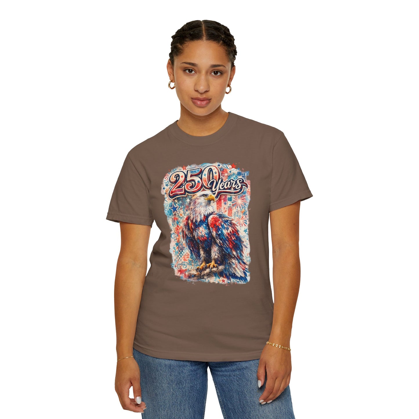 250 Years Eagle T-Shirt — Patriotic Anniversary Graphic Tee