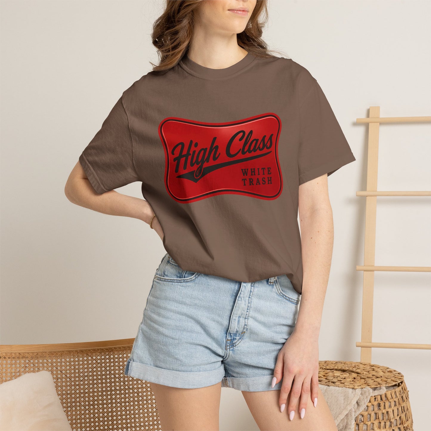 T-Shirt — "High Class White Trash" Retro Logo