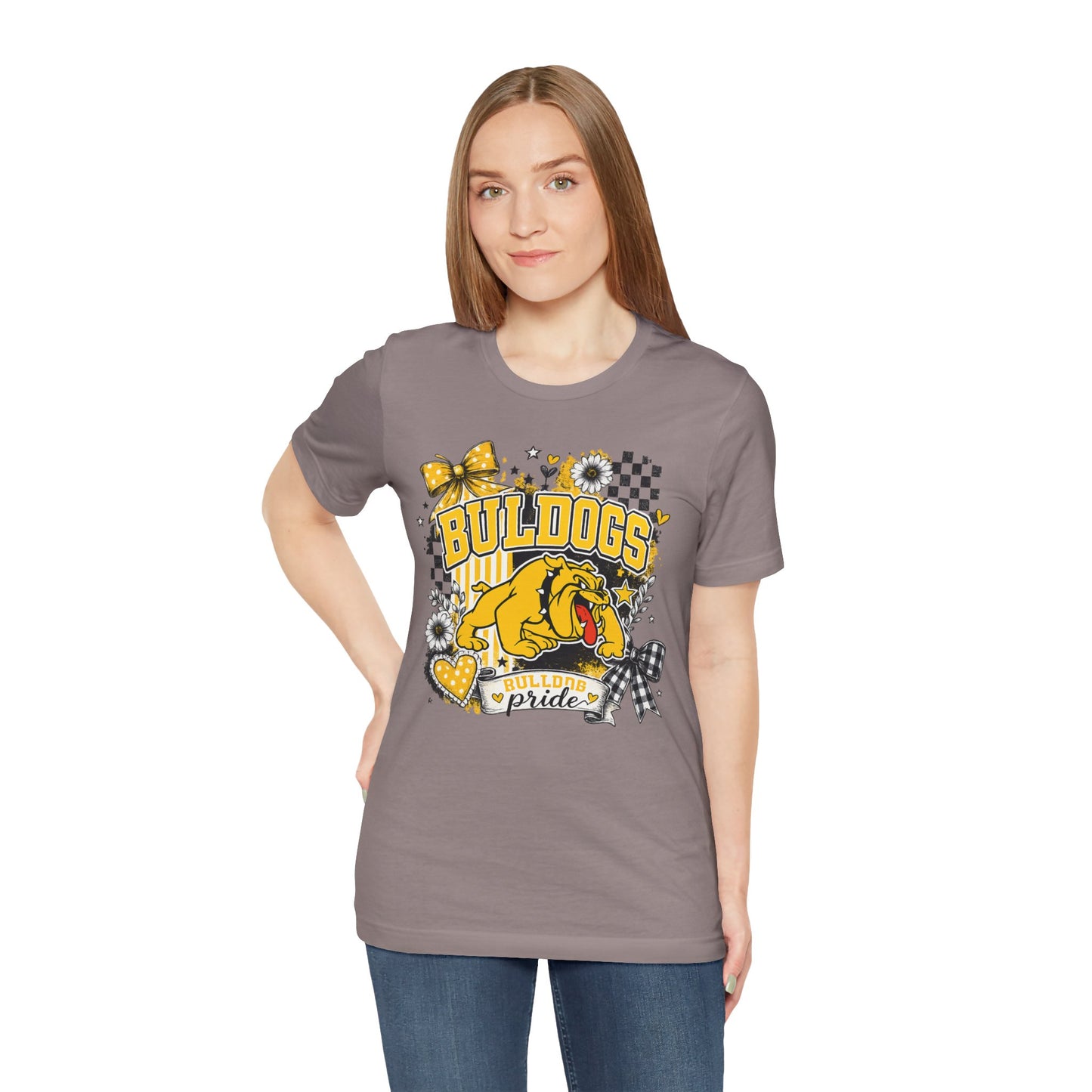 Bulldogs Pride T-Shirt – Yellow Mascot Graphic Tee