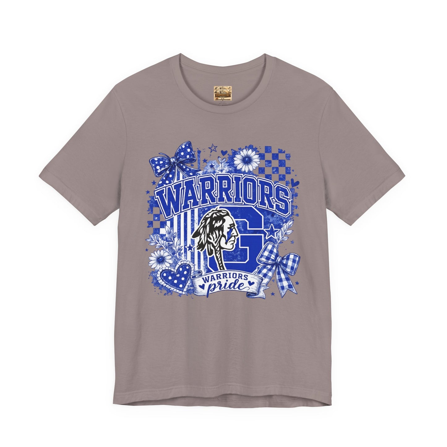 Warriors Pride Graphic Tee — School Spirit Warrior Mascot T-Shirt