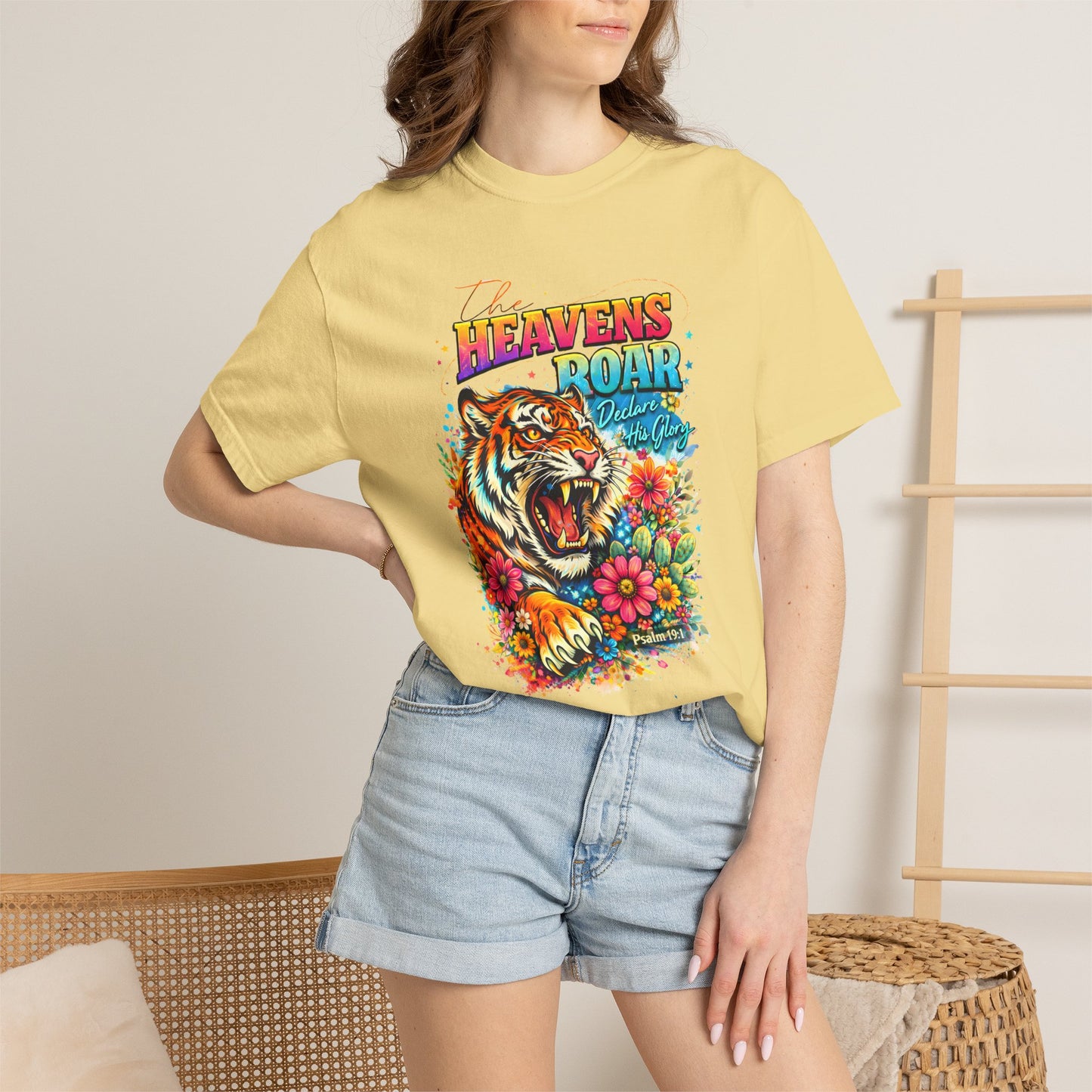 Heaven's Roar Tiger Graphic T-Shirt