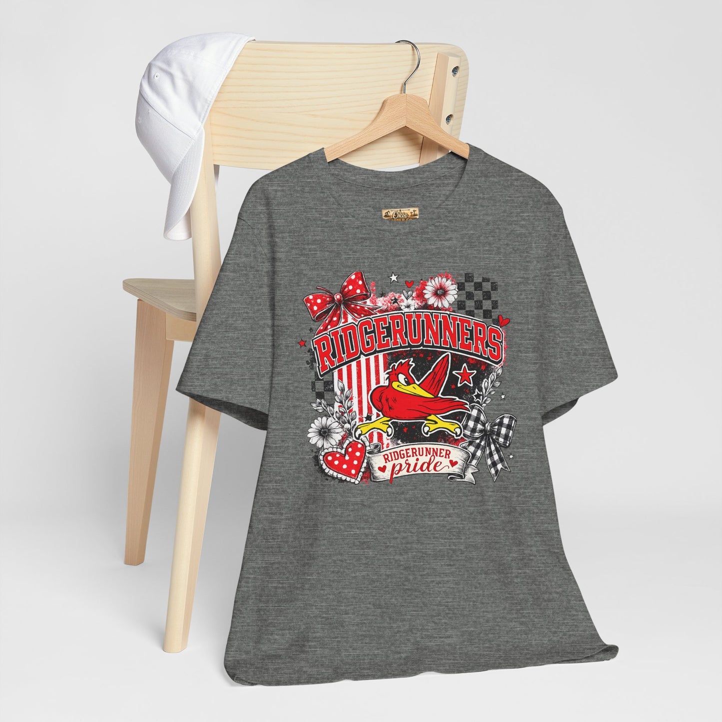 Ridgerunners Pride T-Shirt — School Mascot Red & Black Graphic Tee