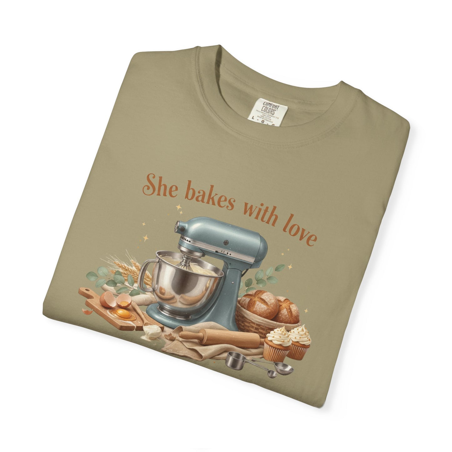 Baker’s Grace T-Shirt – "She bakes with love and serves with grace" Kitchen Tee