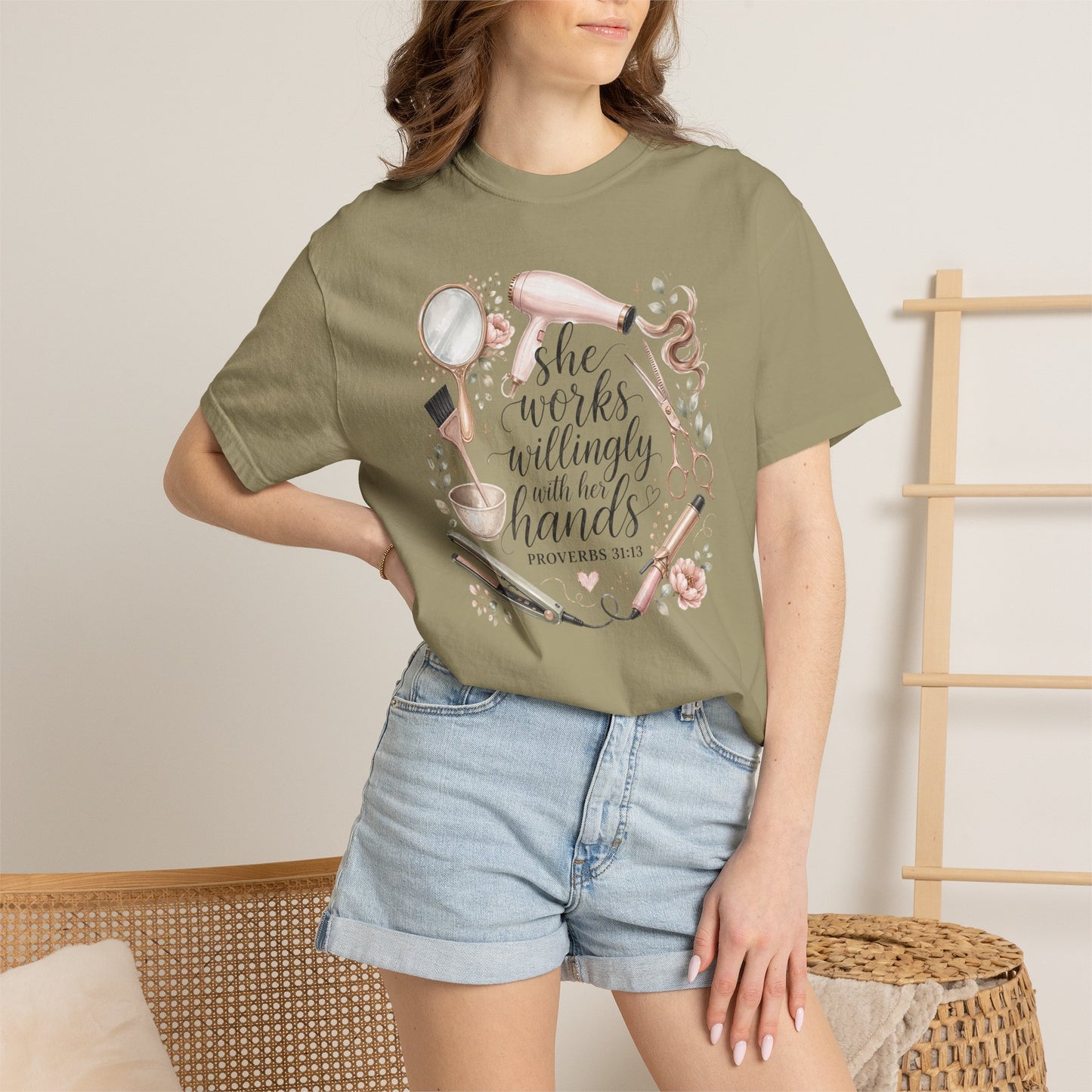She Works Willingly with Her Hands – Women’s Baking T-Shirt