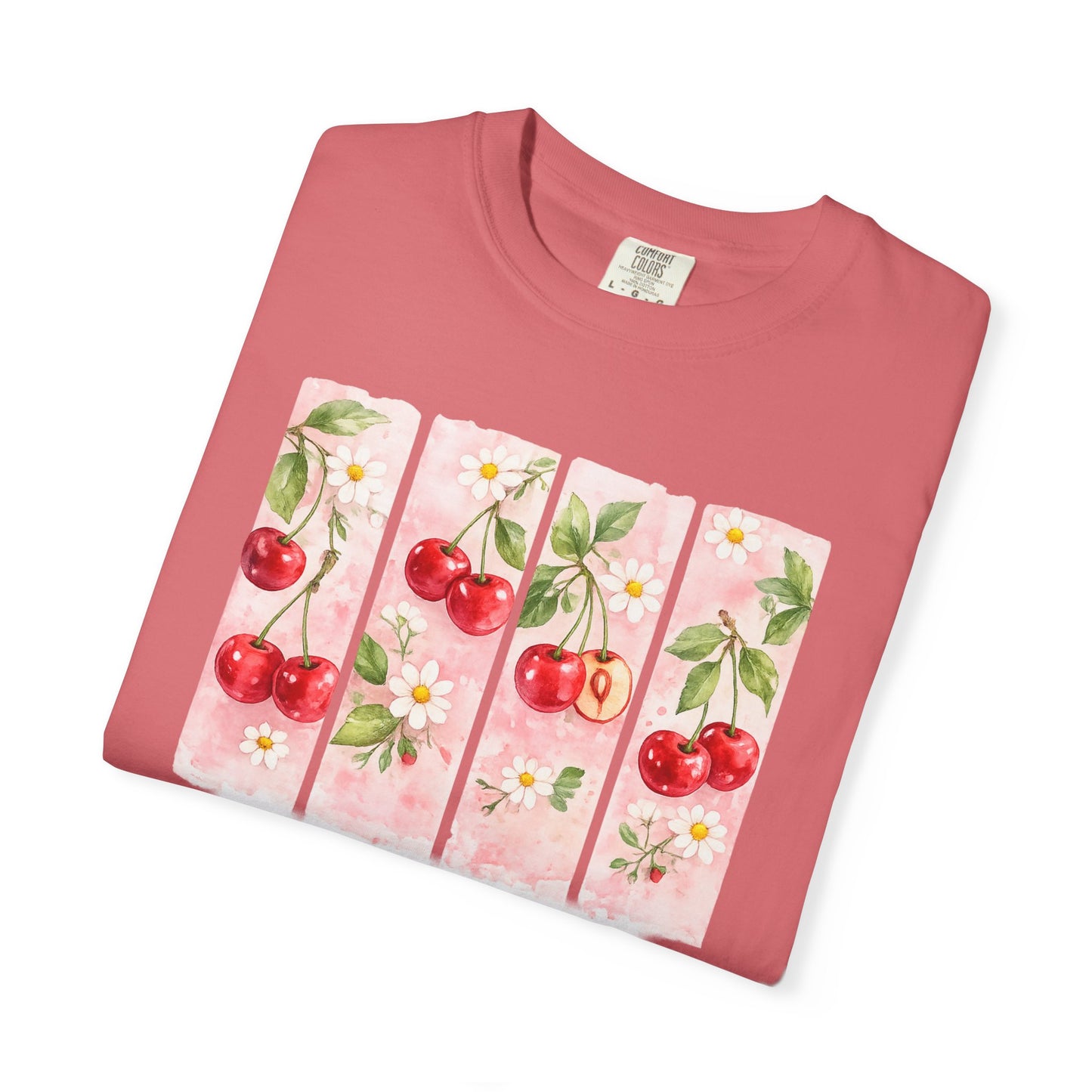 T-Shirt — "Taste & See His Goodness" Cherry Scripture Tee (Psalm 34:8)