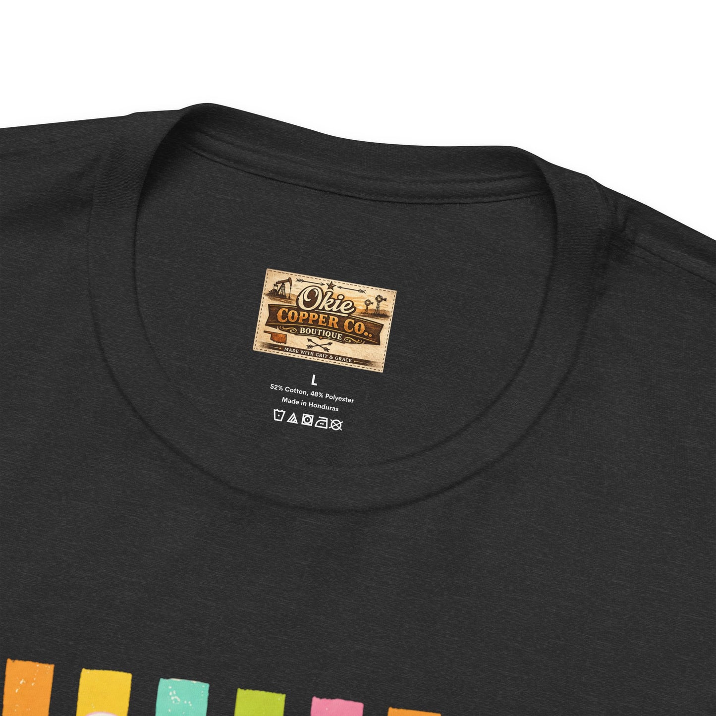 Bitches Are People Too Tee — Colorful Retro Striped Graphic T-Shirt