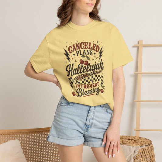 Canceled Plans Hallelujah Introvert Blessing T-Shirt