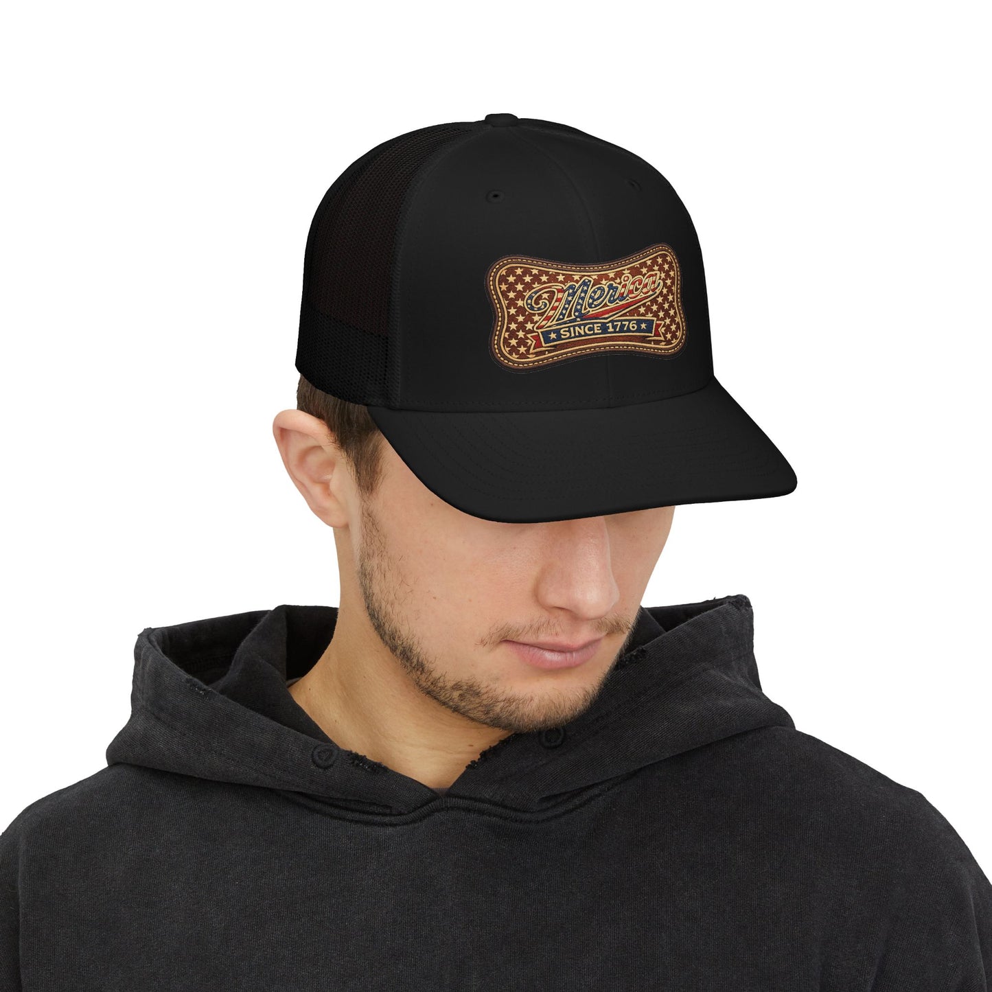 Trucker Cap — 'America Since 1776' Vintage Patch Snapback