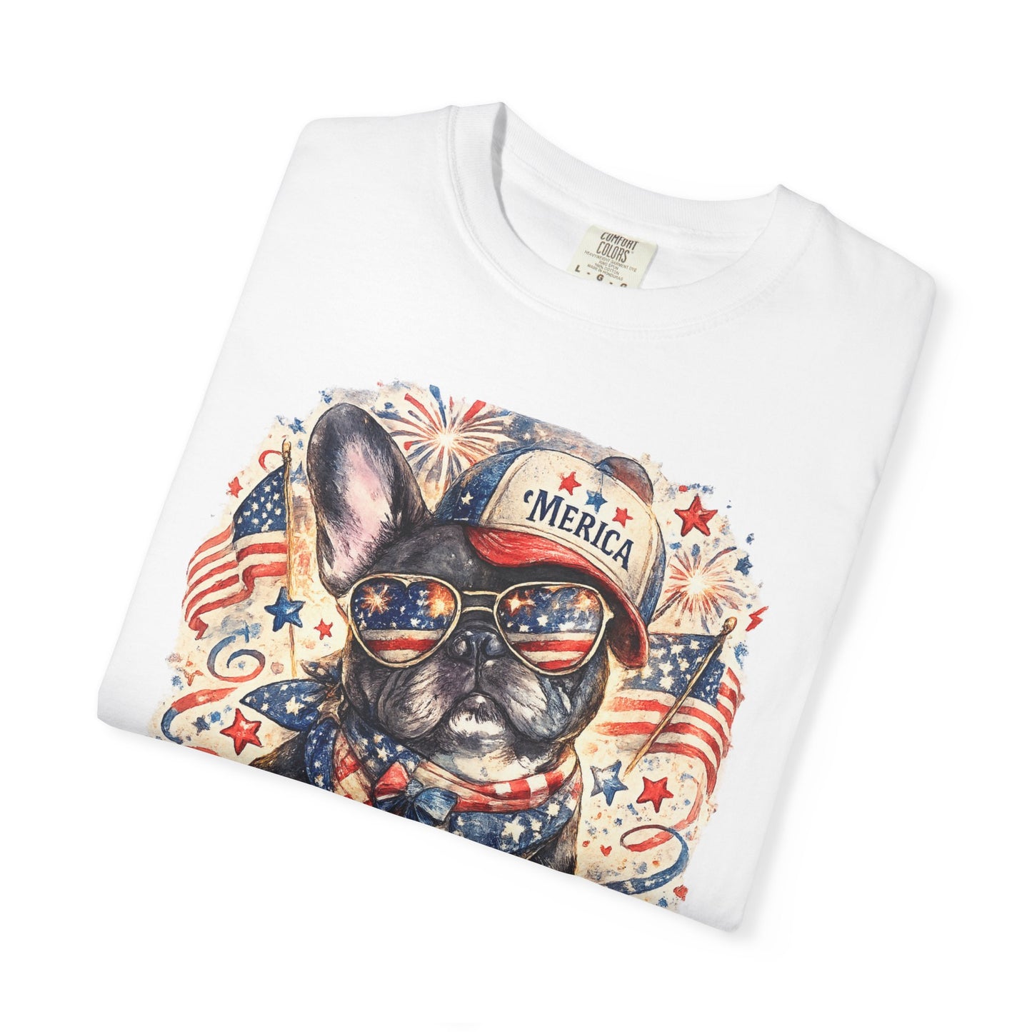 'Merica Patriotic French Bulldog T-Shirt