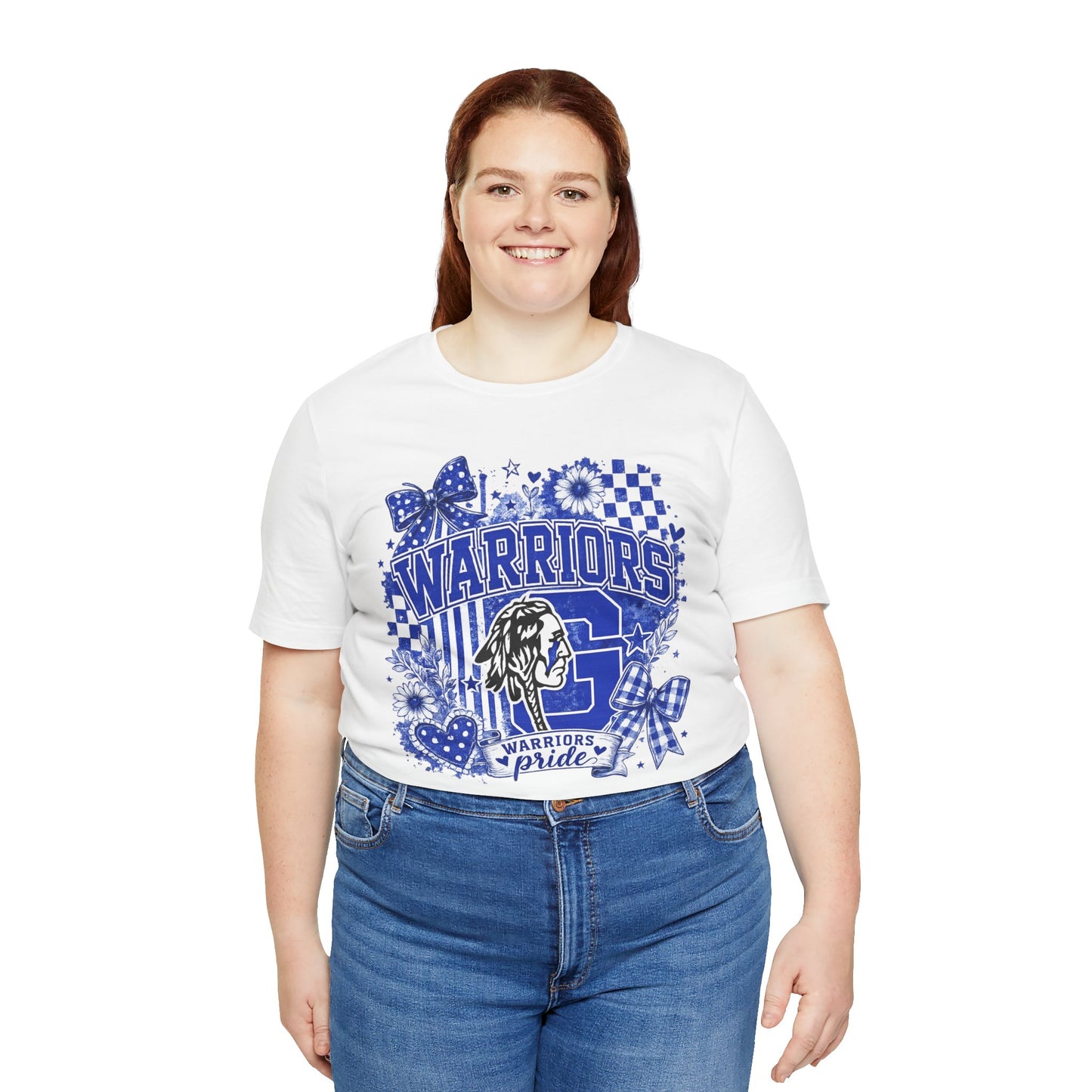 Warriors Pride Graphic Tee — School Spirit Warrior Mascot T-Shirt