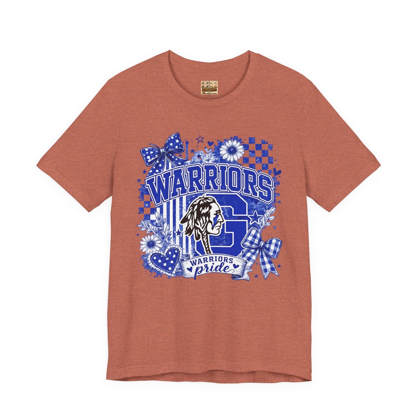 Warriors Pride Graphic Tee — School Spirit Warrior Mascot T-Shirt