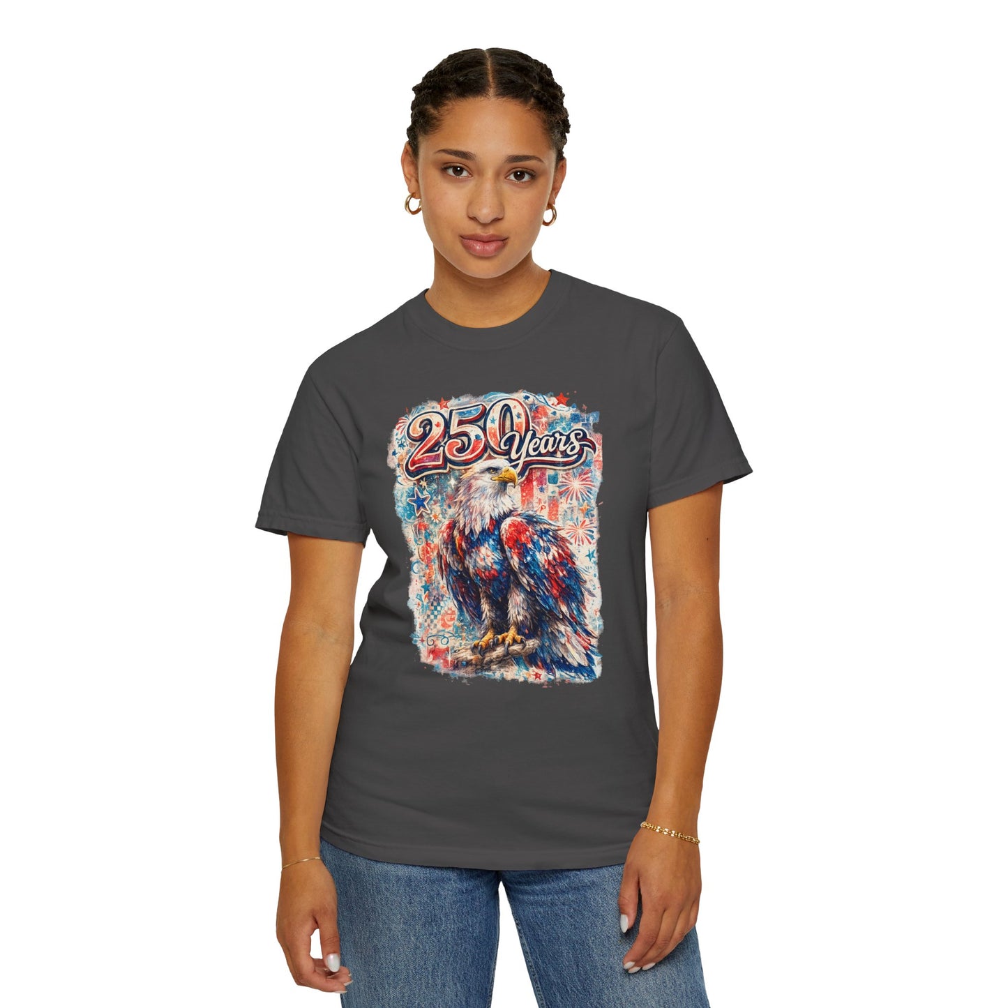 250 Years Eagle T-Shirt — Patriotic Anniversary Graphic Tee