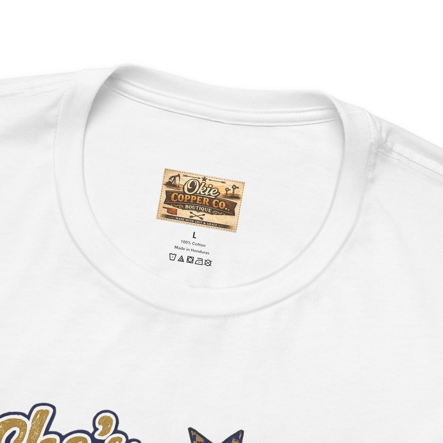 Oologah Team Tee — "Stay from Oologah Teamster" Vintage Football Graphic T-Shirt