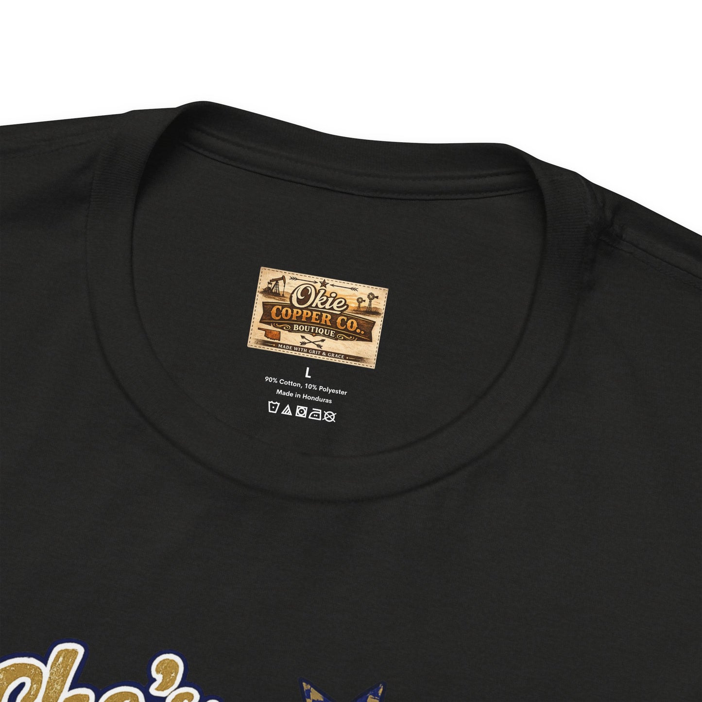 Oologah Team Tee — "Stay from Oologah Teamster" Vintage Football Graphic T-Shirt