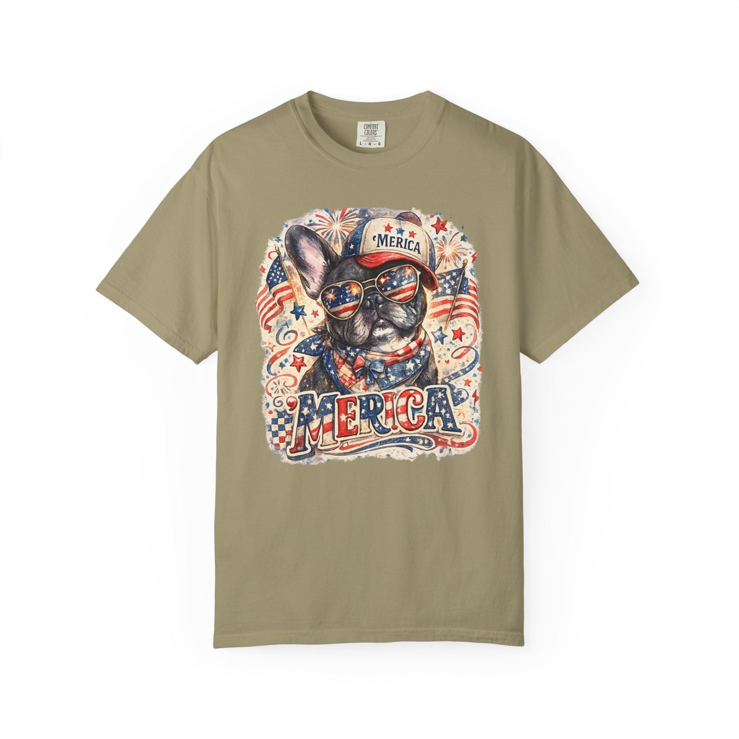 'Merica Patriotic French Bulldog T-Shirt