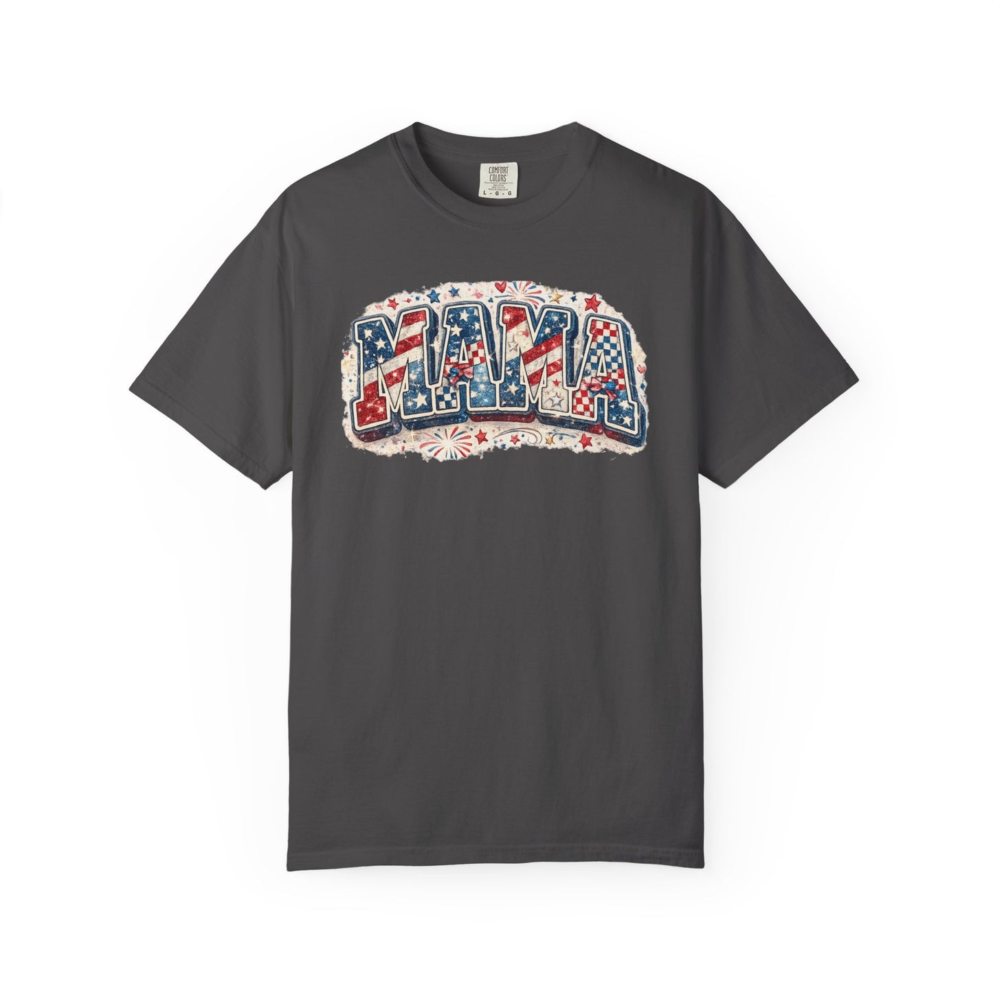 Mama Patriotic T-Shirt — Red White Blue Americana Graphic Tee