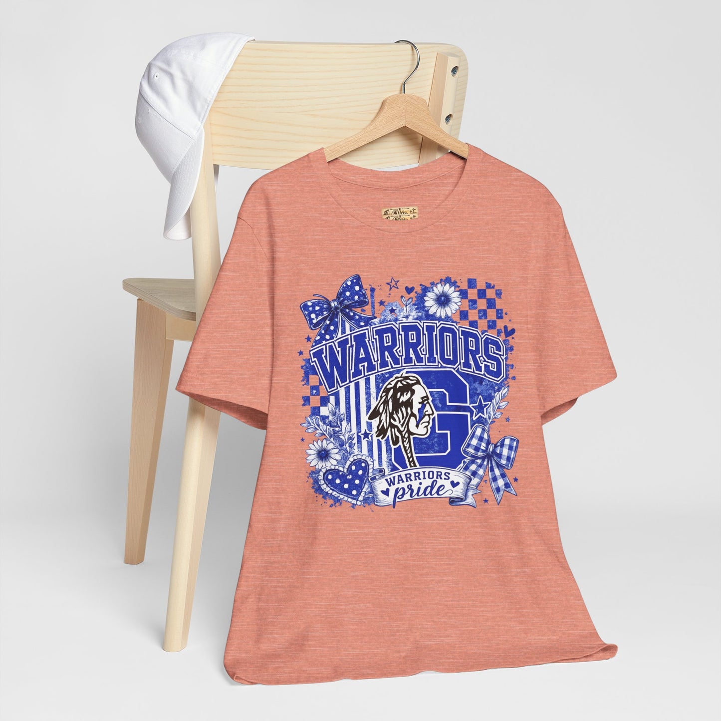 Warriors Pride Graphic Tee — School Spirit Warrior Mascot T-Shirt