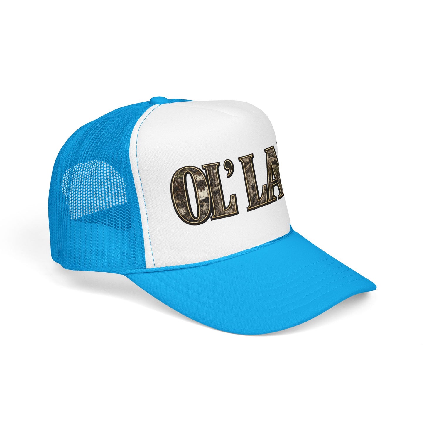 Ol' Lady Trucker Hat — Vintage Rustic Foam Cap for Country Style