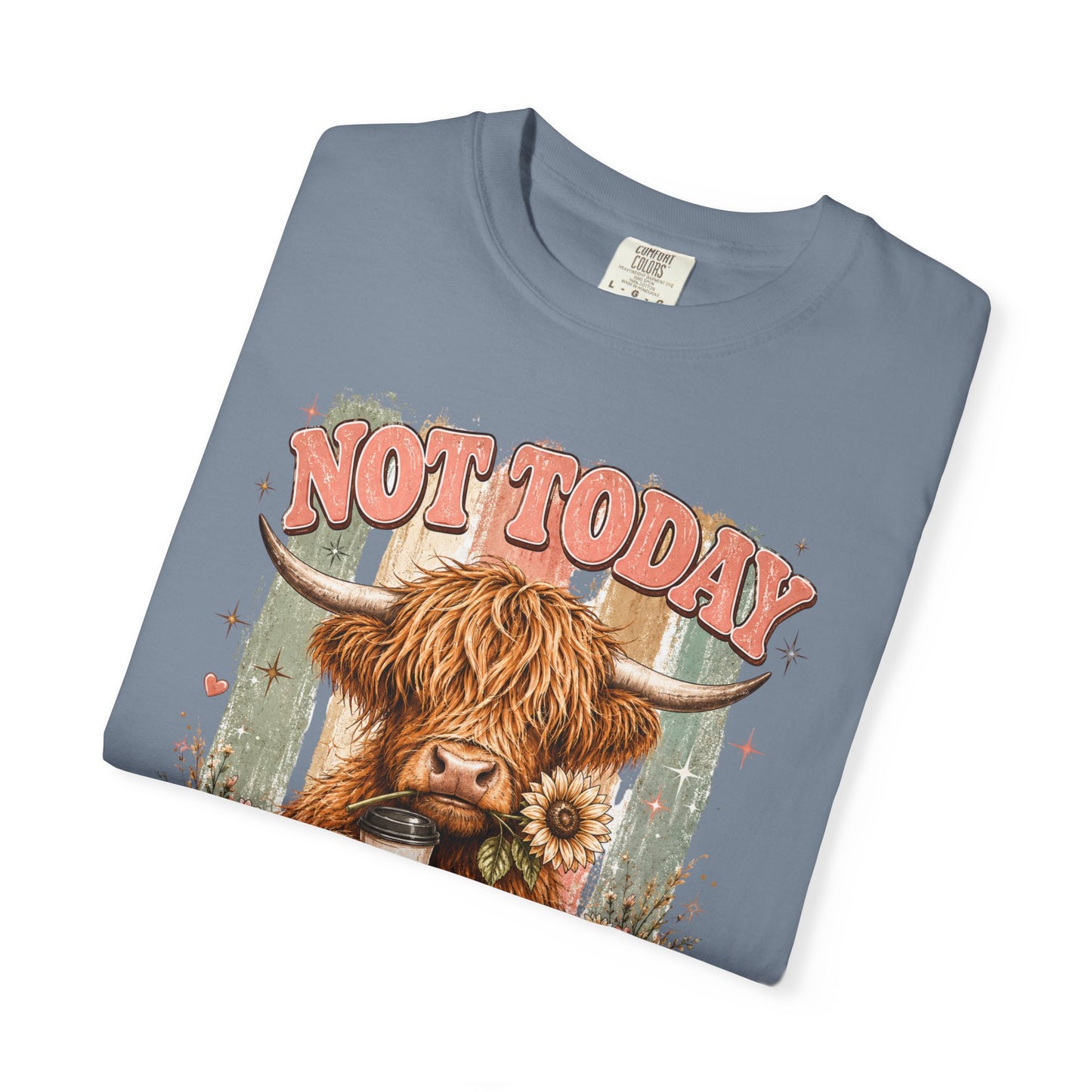 Not Today Heifer T-Shirt — Funny Highland Cow Graphic Tee