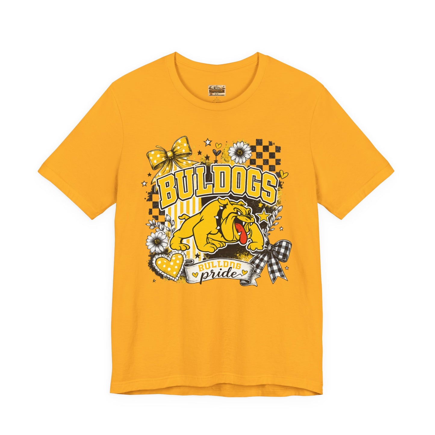 Bulldogs Pride T-Shirt – Yellow Mascot Graphic Tee
