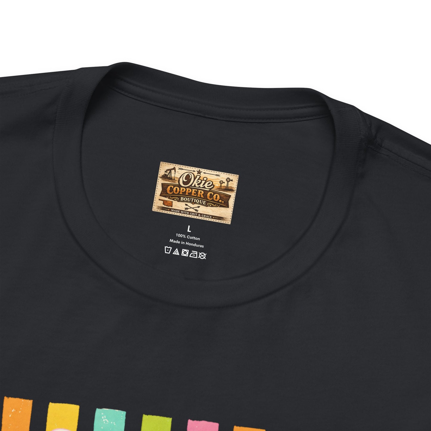 Bitches Are People Too Tee — Colorful Retro Striped Graphic T-Shirt