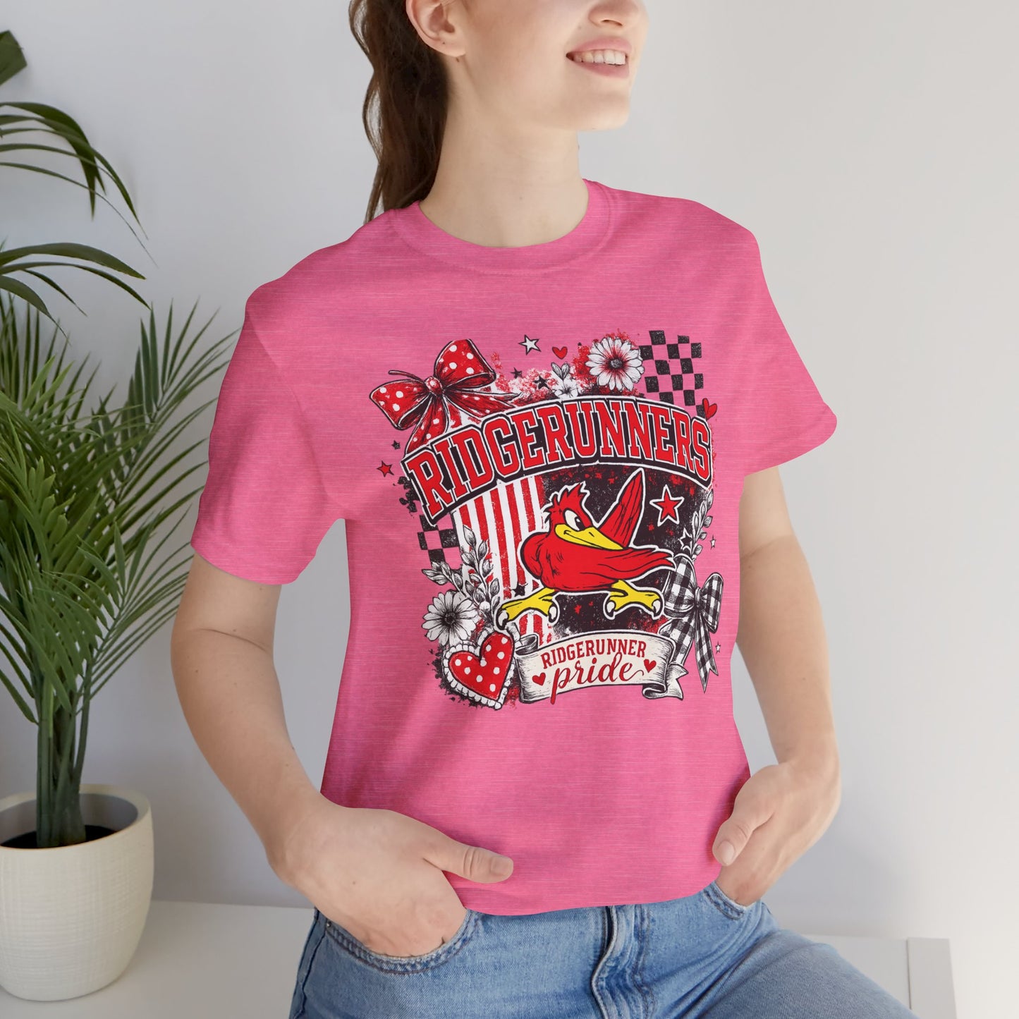 Ridgerunners Pride T-Shirt — School Mascot Red & Black Graphic Tee