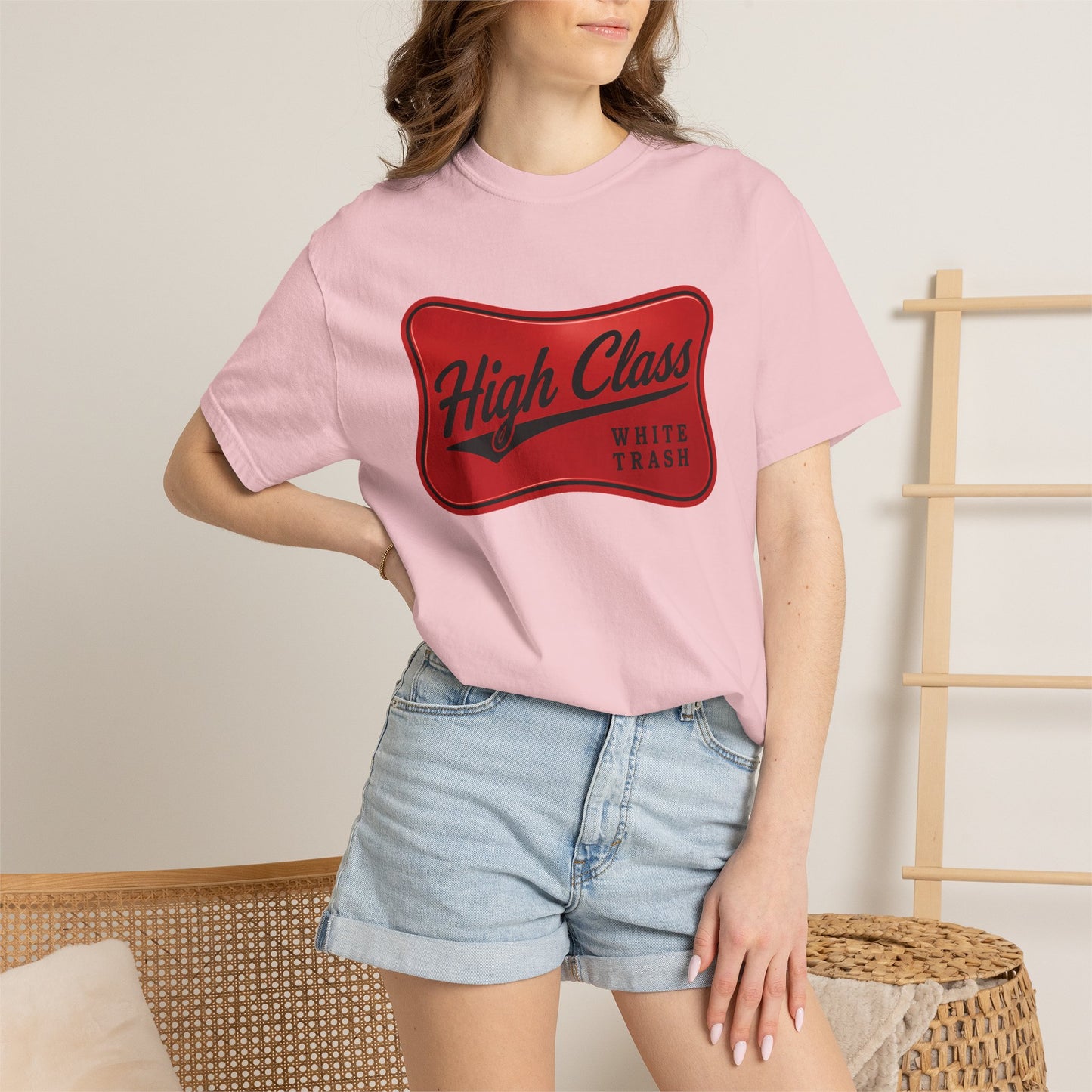 T-Shirt — "High Class White Trash" Retro Logo