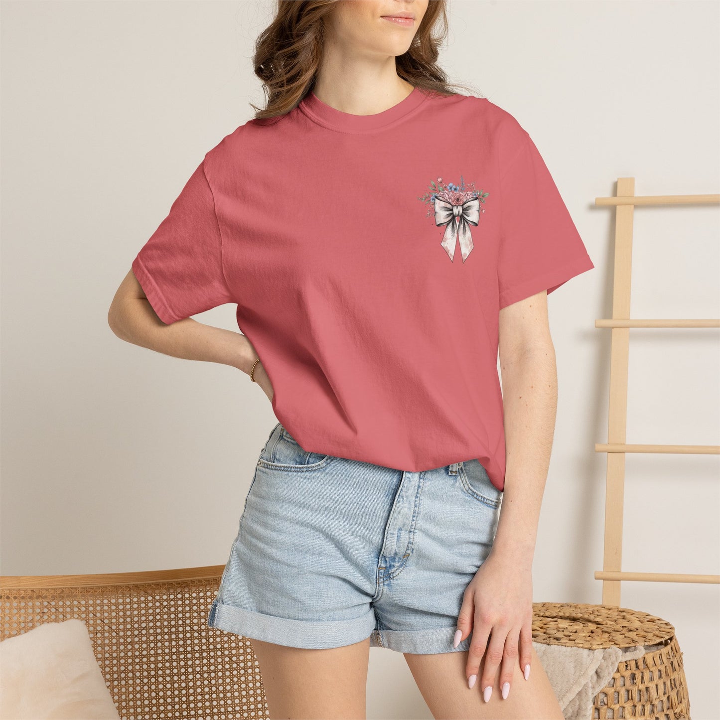 She Is Worthy Floral T-Shirt — Proverbs 31 Inspirational Tee